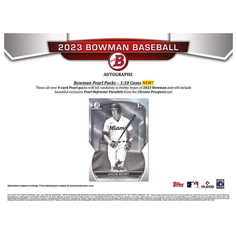2023 Bowman Baseball Hobby Box