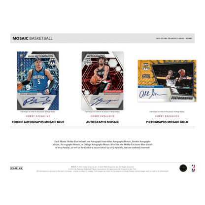 2022/23 Panini Mosaic Basketball Hobby Box