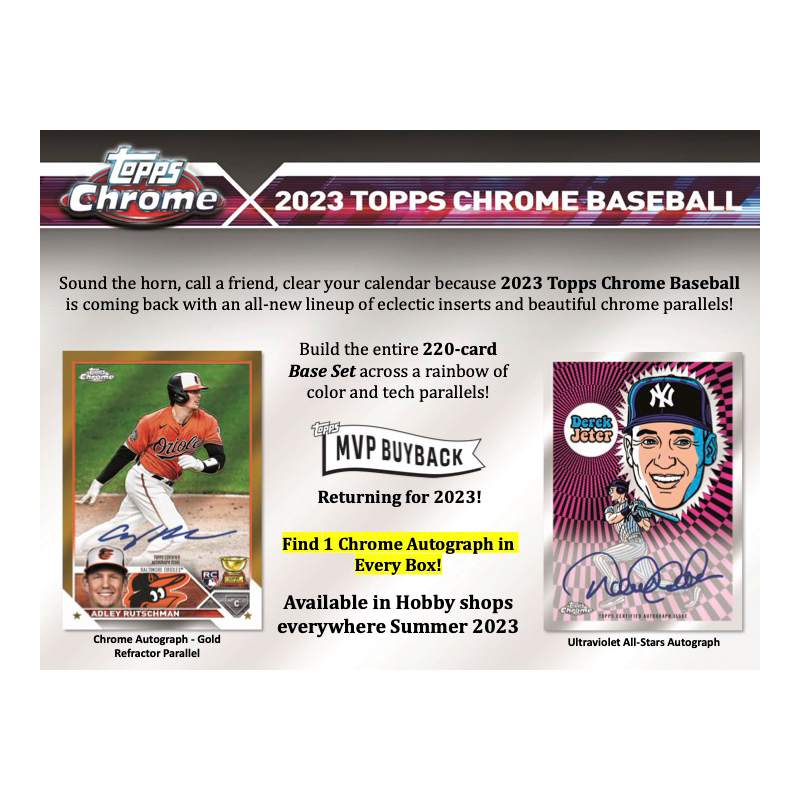 2023 Topps Chrome Baseball Hobby Box