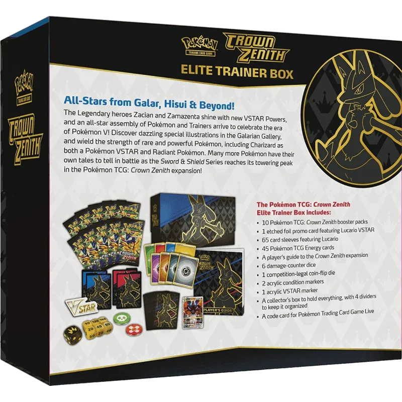 Pokemon TCG - Sword & Shield - Crown Zenith - Elite Trainer Box
