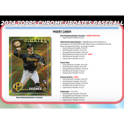 2024 Topps Chrome Update Series Baseball Hobby Box
