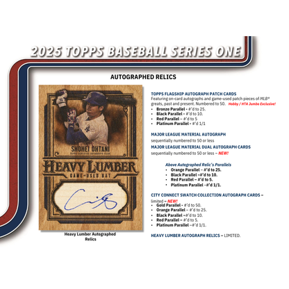 2025 Topps Series 1 Baseball Jumbo Box