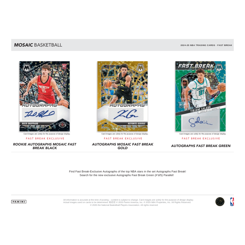 2024/25 Panini Mosaic Basketball Fast Break Box