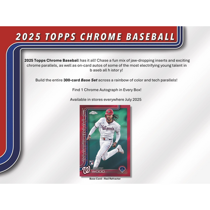 2025 Topps Chrome Baseball Jumbo Box