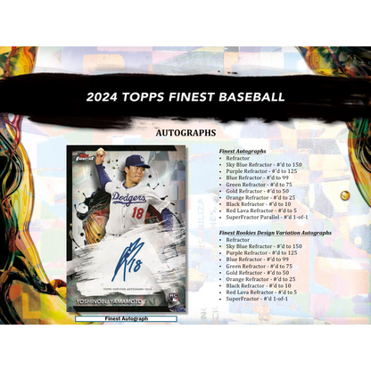 2024 Topps Finest Baseball Hobby 8 Box Case