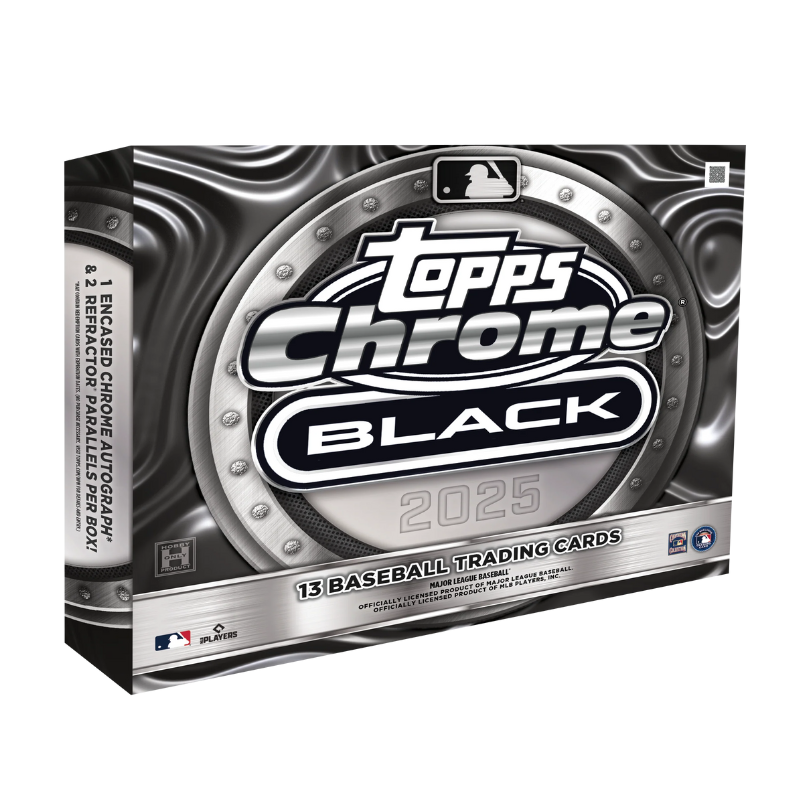 2025 Topps Chrome Black Baseball Hobby 12 Box Case